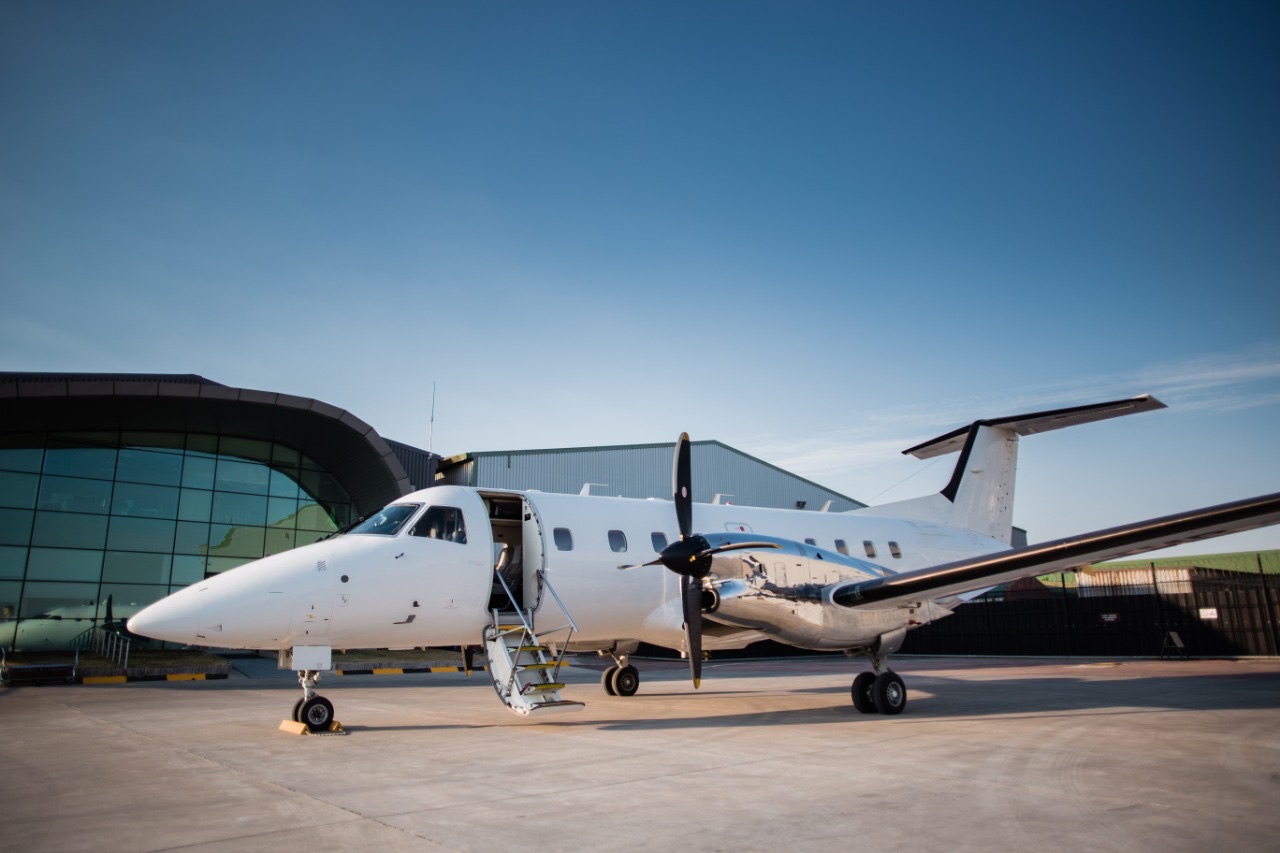 Aircraft on apron at Fireblade Aviation, Johannesburg